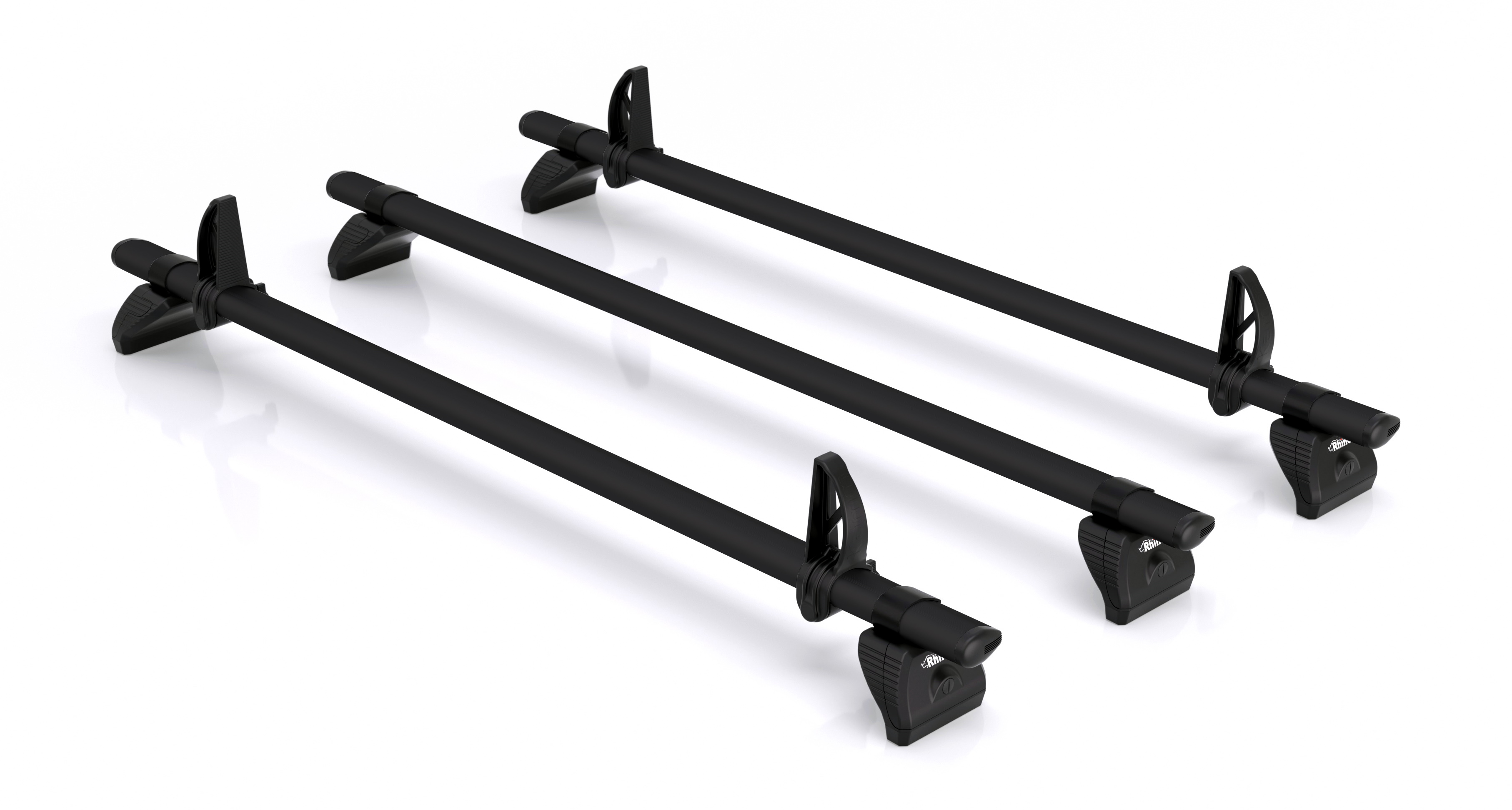 Rhino KammBar Black 3 Bar Van Roof Bar System - Fiat Talento 2016 On Low Roof - VA3BA