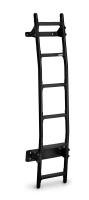 Rhino Black Aluminium 6 Step Rear Door Ladder - Ford Transit Custom 2013-2023 - BL6-LK34