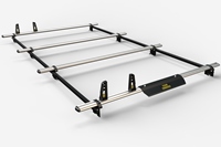 4 Ulti Bar+ Aluminium Roof Rack Bars For The Low Roof Nissan Primastar Lwb 2002 - 2014 Van VG182-LWB-4