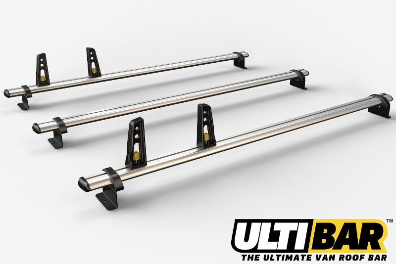 2 Ulti Bar+ Aluminium Roof Rack Bars For The VW Crafter 2017 On MWB High Roof (L3H3) - VG336-2