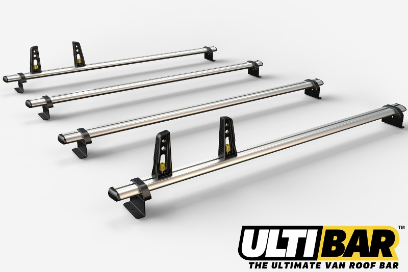 4 Ulti Bar+ Aluminium Roof Rack Bars For The  Mercedes Sprinter June 2018 On LWB High Roof - VG236-4