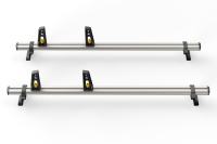 2 Ulti Bar+ Aluminium Roof Rack Bars For The Iveco Daily 2014 Onwards H1 Low Roof - VG245-2