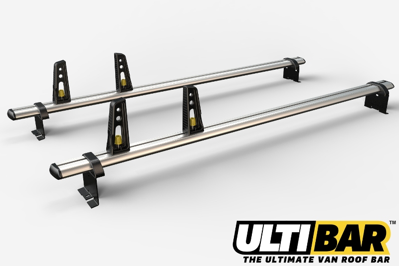 2 Ulti Bar+ Aluminium Roof Rack Bars For The Low Roof Peugeot Expert Van 2007 Up To July 2016 H1 - VG248-2