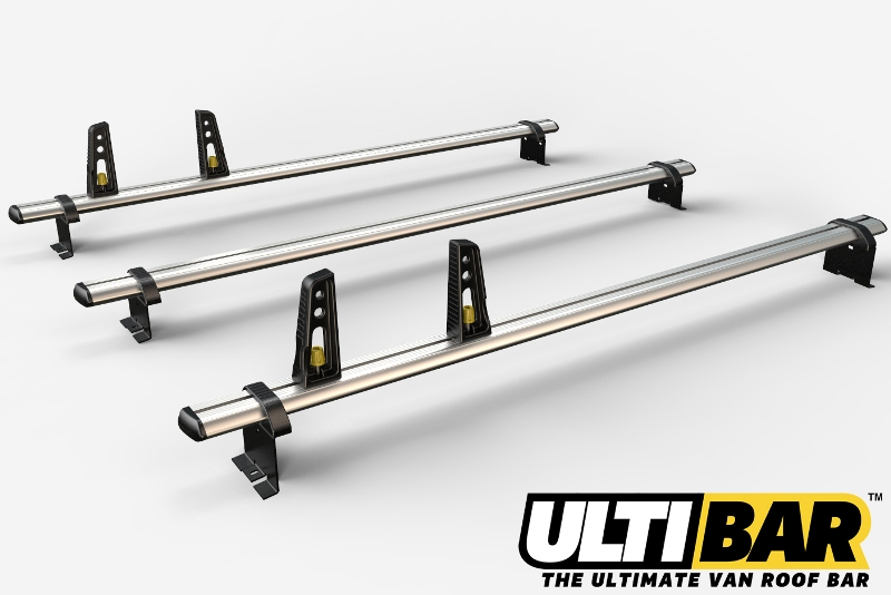 3 Ulti Bar+ Aluminium Roof Rack Bars For The Vivaro 2019 On Lwb Low Roof L2 H1- VG335-3