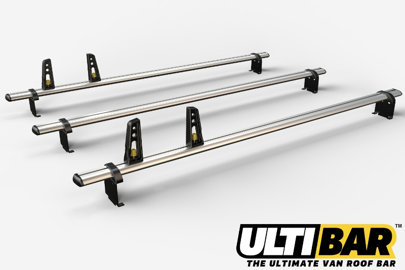 3 Ulti Bar+ Aluminium Roof Rack Bars For The Low Roof Renault Trafic Pre Oct 2014 Short Wheel Base Van - VG255-3