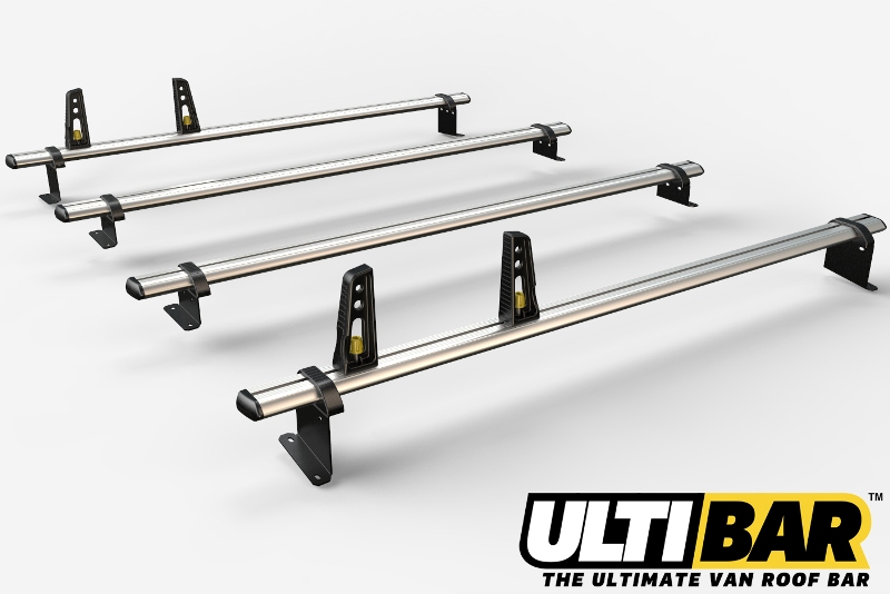 4 Ulti Bar+ Aluminium Roof Rack Bars For The Swb Mercedes Vito 2003-2015 - VG264-4