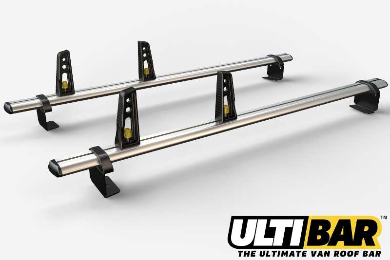 2 Ulti Bar+ Aluminium Roof Rack Bars For The VW Caddy LWB L2 2021 Onwards - VG341-2